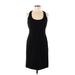 Boston Proper Casual Dress - Sheath Scoop Neck Sleeveless: Black Solid Dresses - Women's Size 6