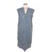 Gap Casual Dress - Shirtdress: Gray Dresses - Women's Size Medium Petite