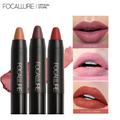 FOCALLURE 31 colori Rossetto idratante opaco Lunga durata Impermeabile Balsamo per labbra sexy Antiaderente Tinta per labbra Matita per labbra Stick per labbra Trucco Cosmetici da donna