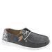 Hey Dude Wendy Heathered Slub Tropical - Womens 9 Grey Slip On Medium