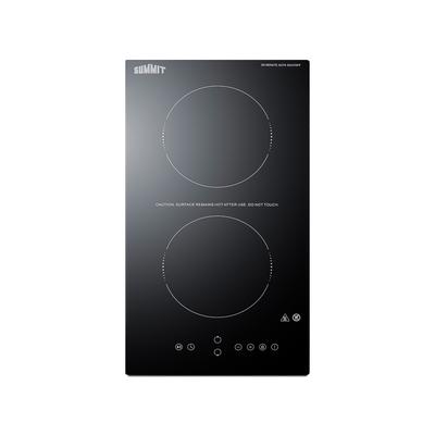 Summit CRH2BT30115 Countertop Commercial Induction Cooktop w/ (2) Burners - 115-120v/1ph, Black