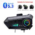 Y10 Motorrad Helm Headset Stereo Bt5.3 Hände Frei Ipx6 Wasserdicht 2000Mah Moto Drahtlose Kopfhörer Unterstützung Sprachsteuerung