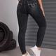 Slim Fit Casual Skinny Jeans, High Stretch Slant Pockets Tight Jeans, Women's Denim Jeans & Clothing