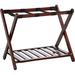 Co-t Folding Wood Luggage Rack Wood in Brown | 22.25 H x 26.75 W x 16 D in | Wayfair UFOB00RTD14XI