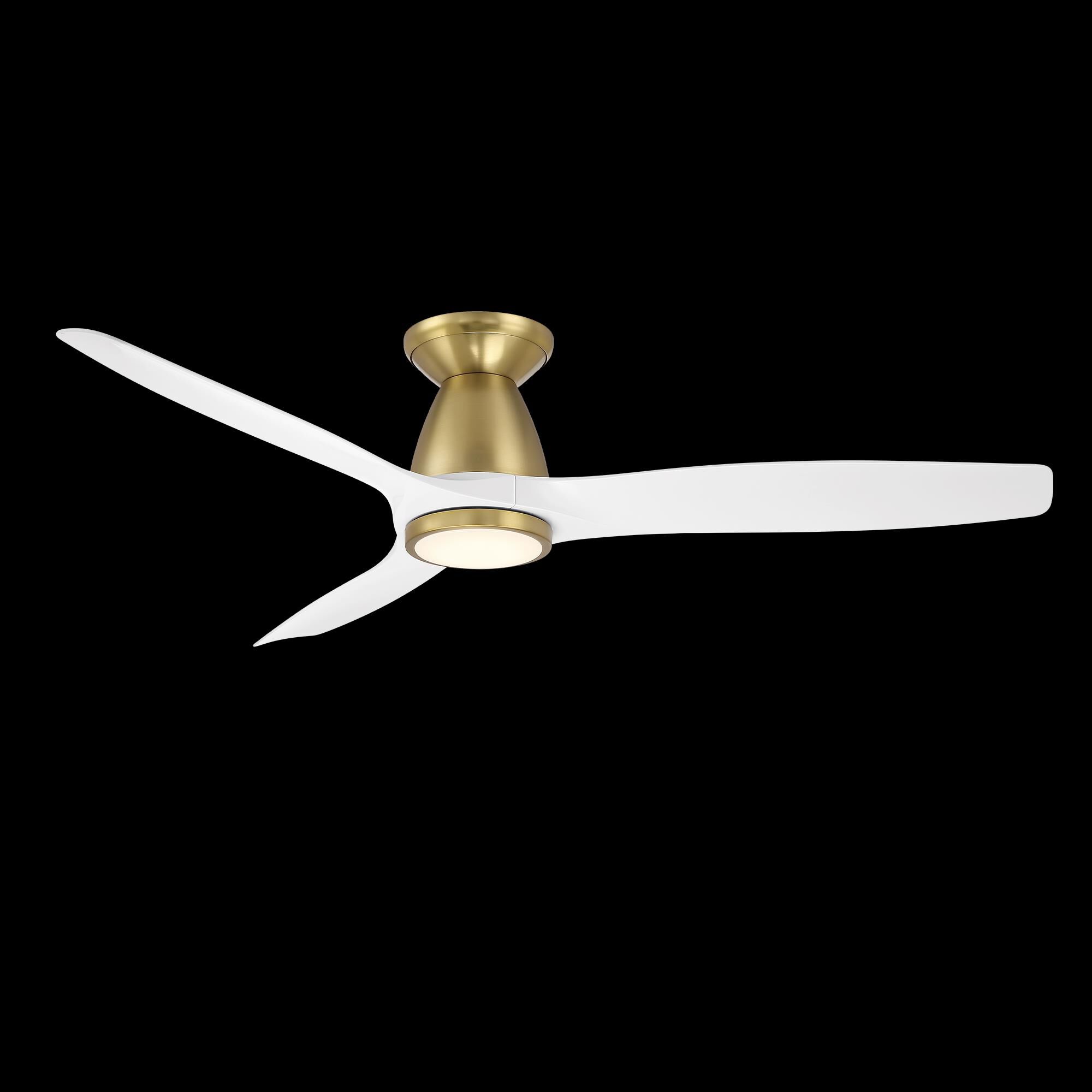 Modern Forms Skylark 54 Inch Flush Mount Fan with Light Kit - FH-W2202-54L-SB/MW