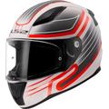 LS2 FF353 Rapid II Circuit Casco, nero-bianco-rosso, dimensione M