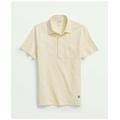 Brooks Brothers Men's The Vintage Oxford-Collar Polo Shirt In Cotton Blend | Yellow | Size Large
