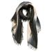 Ombré Scarf With Pompom Fringe