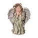 Trinx Ardyn Resin Praying Angel Figurine Resin in Gray/Green | 10.5 H x 8 W x 5.75 D in | Wayfair 9305D2146F1E4661ADB86AEEB82CAB5C