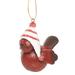 The Holiday Aisle® Hat Bird Ornament Hanging Figurine Ornament in Red | 2.25 H x 2.25 W x 2.25 D in | Wayfair A312FF68502C44E595065EF8A4C802B4