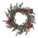 The Holiday Aisle® 24" Metal Wreath Metal in Green/Red | 24 H x 24 W x 5 D in | Wayfair EB8CC72A977B44B382926847ED94CBC4