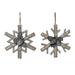 The Holiday Aisle® 2 Piece Resin Birch Tree Snowflake Holiday Shaped Ornament Set in Gray | 6 H x 5 W x 1.25 D in | Wayfair
