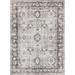 White 150 x 108 x 0.1 in Area Rug - Well Woven Elle Basics Intrigue Vintage Tribal Grey Non-Slip Rubber Backed Washable Rug Polyester | Wayfair