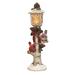 The Holiday Aisle® Resin 13 in. Multicolor Christmas Light Up Cardinal & Birch Light Post Decor Resin | 13 H x 4 W x 13 D in | Wayfair