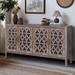 Canora Grey Stelu Vintage American Country Cabinet w/ Four Doors，Ideal for Living Rooms， Antique Finish in Brown | Wayfair