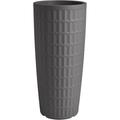 Veca - vaso fioriera tondo in resina alto 85 cm vari colori cache-pot tyle diam. 38 foto reale