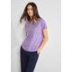 Shirttop STREET ONE Gr. 38, lila (smell of lavender) Damen Tops Shirttops