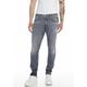 Straight-Jeans REPLAY "WILLBI" Gr. 29, Länge 30, grau (medium grey) Herren Jeans Straight Fit