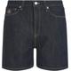 Shorts TOMMY HILFIGER "SMD DNM STRAIGHT SHORT HW LINA" Gr. 27, N-Gr, blau (lina) Damen Hosen Gerade