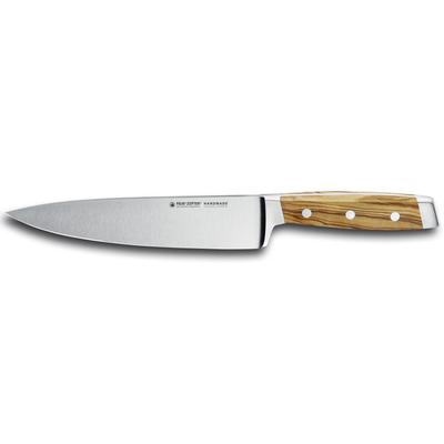 Kochmesser FELIX SOLINGEN "First Class Wood", silber (silberfarben), X50 CrMoV15 Klingenstahl, Kochmesser, Handmade in Solingen, lebenslanger kostenloser Nachschleifservice Image