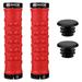 Bicycle Grip Mountain Biking Accessories Accesories Non-slip Rubber Hard Plastic Red 2 Pcs