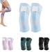 A Pair Knitted Unisex Nylon Strap Knee Pads Professional Knee Brace with Adjustable Straps Nylon Pressurized Bandage Knee Pads Brace for Knee Pain