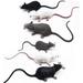 Set Of 6 Realistic Rat Toy Plastic Fake Rat Model Toy Entertainment Simulation Mouse Terrible Prank Props Funny Halloween Decorations Party Favor