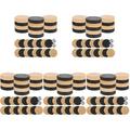 Chess Pieces Backgammon Game Accessory Replacement Wooden Checkers Travel Board Games Chips 5 Sets