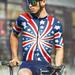 GLVSZ Men s American Flag Cycling Jerseys Short Sleeve Stretch Skinny Biking Shirts Full Zip Breathable Quick-dry Road Bicycle Riding Clothing