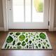 Green Leaves Doormat Non-Slip Oil Proof Rug Indoor Outdoor Mat Bedroom Decor Bathroom Mat Entrance Rug Door Mat