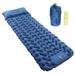 Camping Sleeping Pad Navy Blue Lightweight Moistureproof Inflatable Double Mattress With Storage Bag for Outdoor