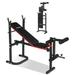 Zimtown Folding Olympic Weight Bench Adjustable Professional Multi-Functional Workout Bench set with Preacher Curl Leg Developer for Weight Lifting and Strength Training