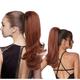 Ponytail Extension Claw Clip In Pony Tails Hair Extensions Multi Layered Long Wavy Curly Ponytail Clip On Fake Hair Soft Natural Synthetic Hairpieces for Women Daily