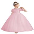 Flower Girl Dress Pageant Tulle Bridesmaid Formal Fancy Dresses for Wedding Ball Prom Toddler/Kids/Junior