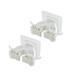 2 Pcs Mops Broom Hanger Clip Seamless Mop Hook Mop Holder White Home Kitchen Organizer Mop Hook