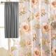 Peony Printed Sheer Window Curtain For Balcony Floral Tulle Voile Door Casement Curtain Drape Panel Sheer Scarf Valances