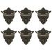 Wooden Box Lock Hasp Toolbox Buckle Cabinet 6 Pcs Antique Zinc Alloy Jewelry Boxes Fashion Decor Stylish and Decorative