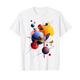 Planeten abstrakte geometrische Kunst Baum Bunte grafische Planeten T-Shirt