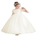 Flower Girl Dress Pageant Tulle Bridesmaid Formal Fancy Dresses for Wedding Ball Prom Toddler/Kids/Junior
