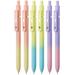 Mr. Pen- Retractable Gel Pens 6 Pack Gradient Color Barrels Japanese Black Gel Pens Fast Dry Gel Pens Fine Point 0.5mm Cute Pens Gel Ink Pens Smooth Writing Aesthetic Pens for Journaling