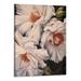 Creowell Floral Canvas Wall Art White Flowers Wall Picturs Prints Pink Florals Artwork for Wall DÃ©cor Painting Poster for Bathroom Art Living Room Decor-Framed Wall Art -16x20 Inch