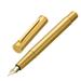 Hongdian Solid Brass Fountain Pen Medium Nib Classic Design Smooth Writing Copper Pen with Ink Refill Converter and Pen Box Set