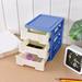 VOAVEKE Storage Box Cabinet Drawer Storage Plastic Drawer Office Desk Desktop Storage Drawer Organizer Drawer Organizer Office Desk Plastic Storage Rack With Drawers