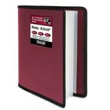 Dunwell Portfolio Folder for Artwork (Ruby) - 8.5 x 11 Binder Folder with Plastic Sleeves 24 Pockets for 48 Pages Art Portfolio Binder Organizer Flexible Poly Cover Letter Size Presentation Folder