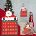 WANYR Gift Christmas Velvet Santa Claus Wall Calendar Christmas Calendar Christmas Decoration Hot