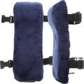 2 Pcs Desk Chair Glider Rocker Replacement Cushions Office Armrest Pad Detachable Crystal Velvet