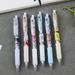 6Pcs Sanrio Hello Kitty 0.5mm Neutral Pens Set Cartoon Stationery Gel Pen 0.5mm Anime Figures Kuromi Cinnamoroll Stationery Pen