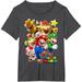 Super Mario Group Shot With Bowser 3D Poster T-Shirt Leisure classic creativity