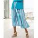Draper's & Damon's Women's Boca Striped Skirt - Multi - PM - Petite