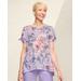 Draper's & Damon's Women's Alfred Dunner Burnout Floral Tee - Multi - PXL - Petite